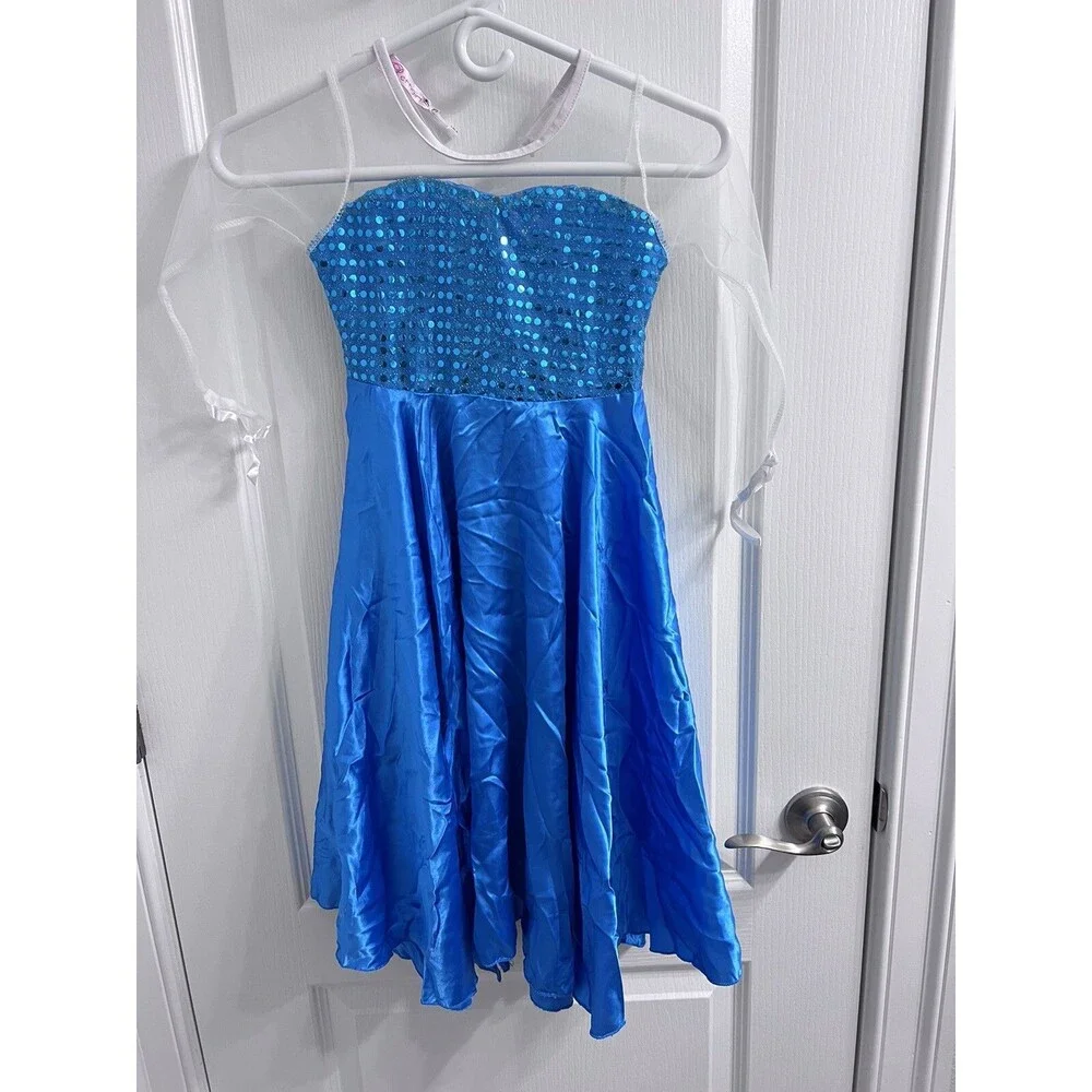 Pettigirl Frozen Inspired Dress Size 4-6 Halloween Costume Dress Up
